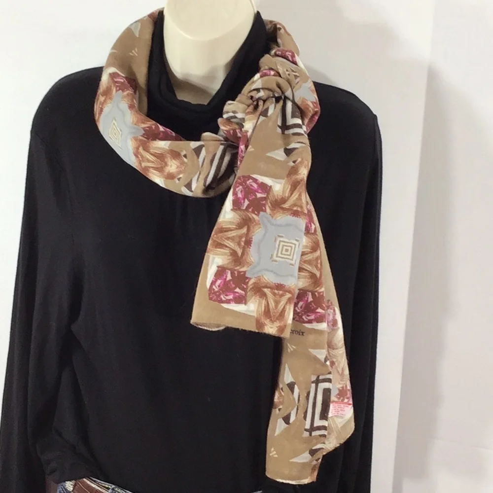Christian Lacroix wool/silk scarf Italy